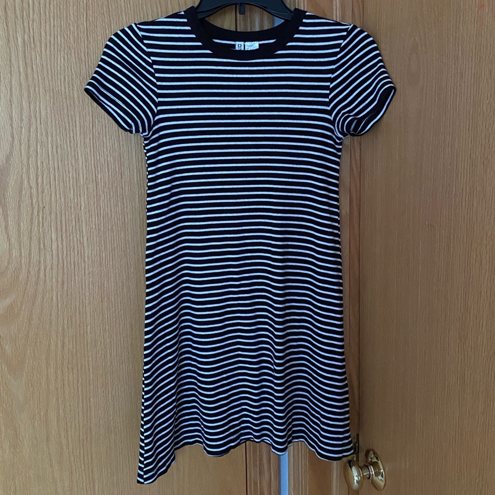 striped h&m dress